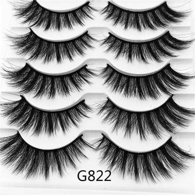 5 Pares Cílios Postiços Natural