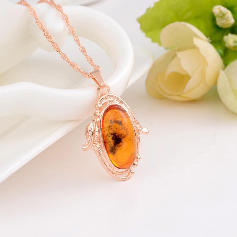 Conjunto de  Brinco Anel e Colar Pedra Natural