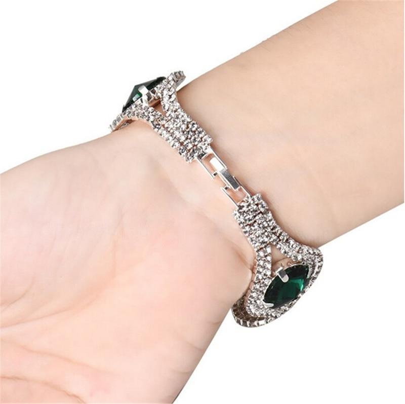 Conjunto de Brincos e Pulseira Austríaco